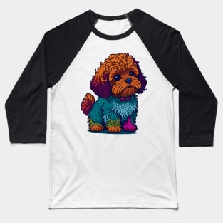 Cavapoo Portrait Baseball T-Shirt